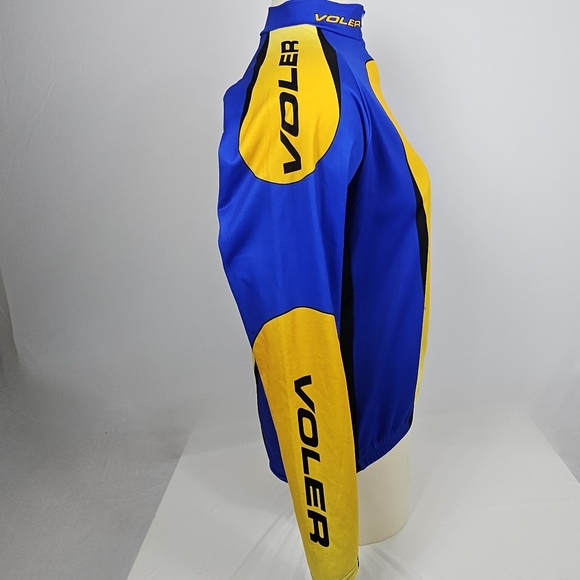 Voler women's Size 3XL 3/4 Zip Cycling Jersey Made in USA Blue Yellow and black - Picture 8 of 15